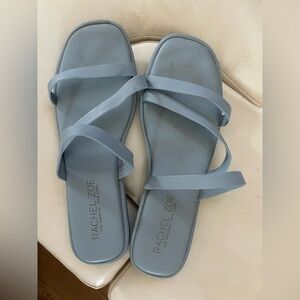 Rachel Zoe powder blue sandals worn good condition size 7 1/2.
